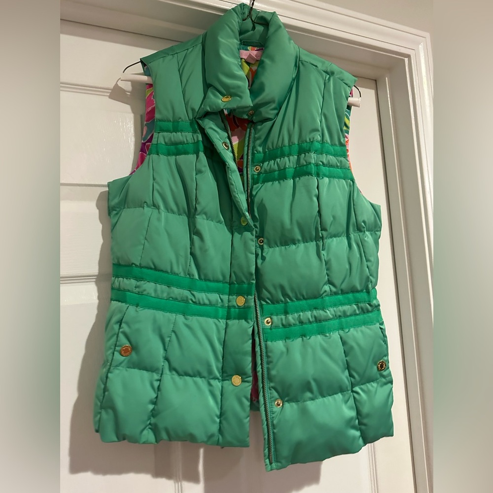 Lilly Pulitzer KATE Green Puffer Vest